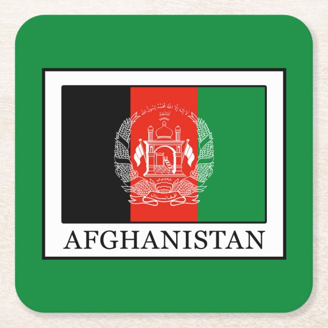 Dessous De Verre Carré Afghanistan (Devant)