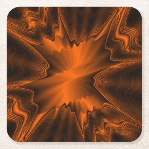 Dessous De Verre Carré Agate rouille 