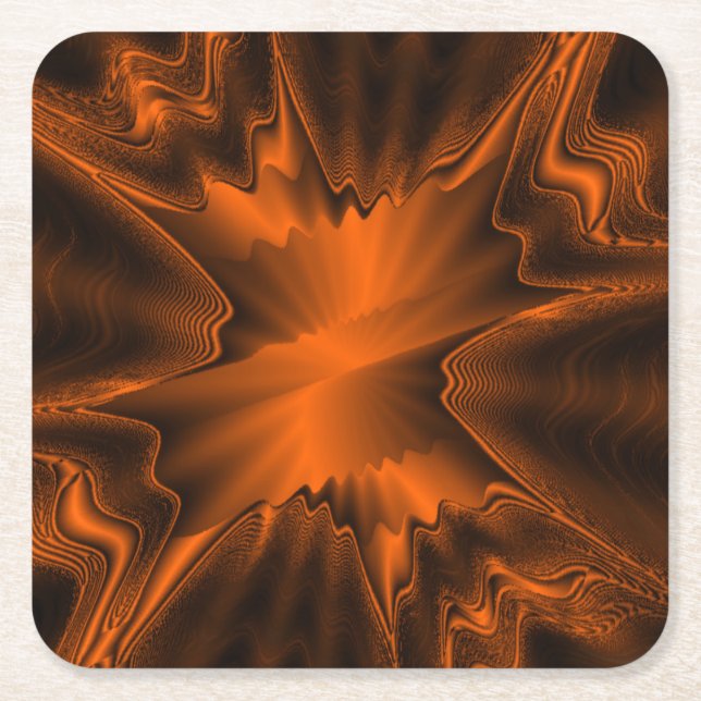 Dessous De Verre Carré Agate rouille (Devant)