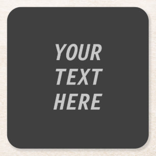 Dessous De Verre Carré Ajoutez votre propre texte