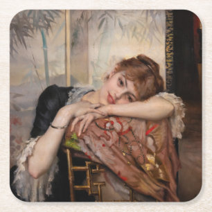 Dessous De Verre Carré Albert Edelfeel - La Parisienne / Virginie