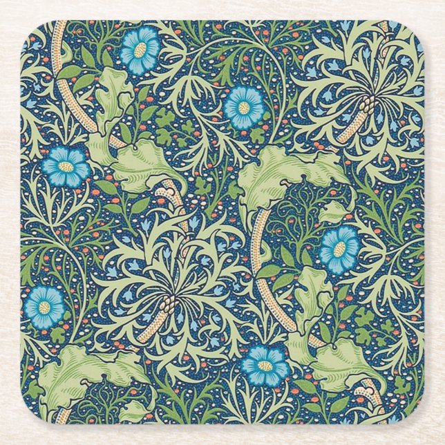 Dessous De Verre Carré Algues, William Morris (Devant)