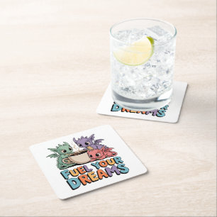 Dessous De Verre Carré Alimentez Vos Rêves Dragons