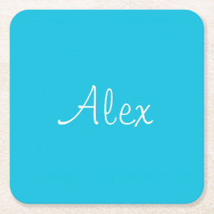 Dessous De Verre Carré Allant Aqua