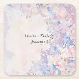 Dessous De Verre Carré Allessandra Paper Coaster Personnalisable
