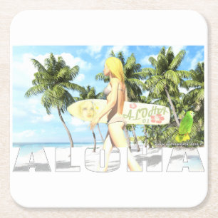 Dessous De Verre Carré Aloha 01