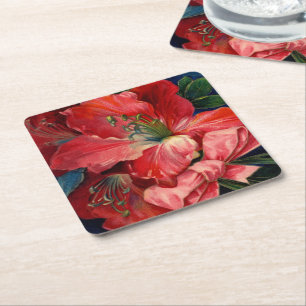 Dessous De Verre Carré Amaryllis