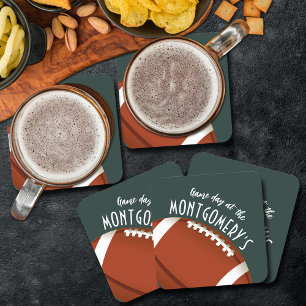 Dessous De Verre Carré American Football Dark Green