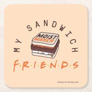 Dessous De Verre Carré AMIS™ Mon sandwich