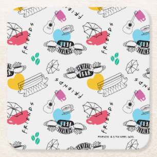 Dessous De Verre Carré AMIS™   Motif d'icône
