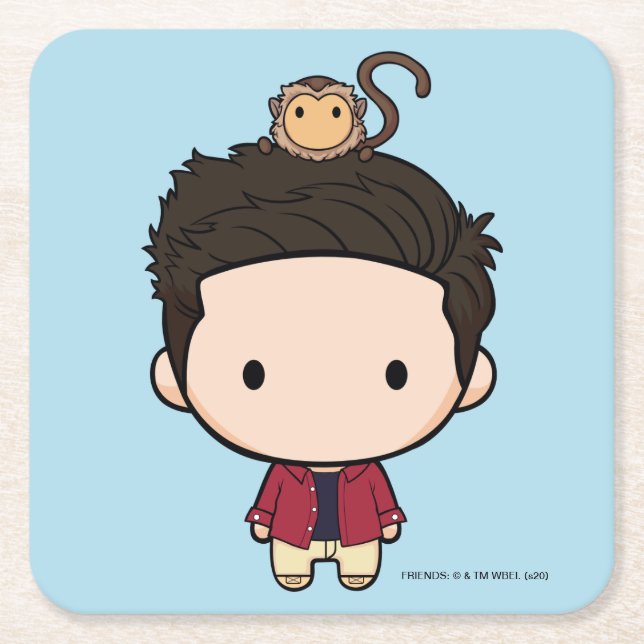 Dessous De Verre Carré AMIS™ | Ross Chibi (Devant)