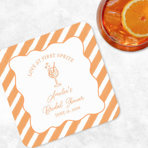 Dessous De Verre Carré Amour au premier Spritz Enterrement de vie de jeun
