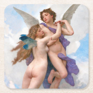 Dessous De Verre Carré Amour et Psyché, Bouguereau