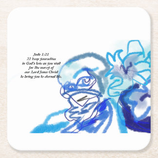 Dessous De Verre Carré amour jésus