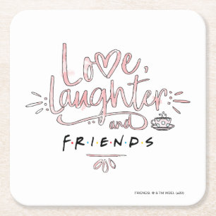 Dessous De Verre Carré Amour, rire et amis™