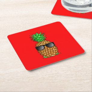Dessous De Verre Carré Ananas Cool