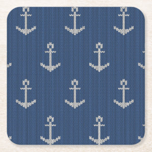 Dessous De Verre Carré Ancre flottante de Knit