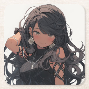 Dessous De Verre Carré Anime girl #1