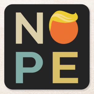 Dessous De Verre Carré Anti-Trump - Nope Edition III