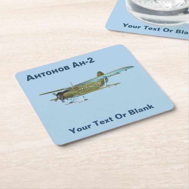 Dessous De Verre Carré Antonov An-2 (Incliné)