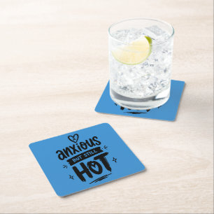Dessous De Verre Carré Anxieux Mais Chaud