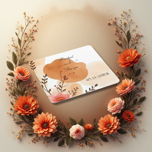 Dessous De Verre Carré Aquarelle chic de pêche d'automne