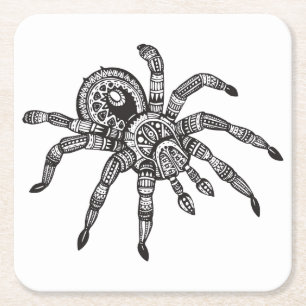 Dessous De Verre Carré Araignée inspirée
