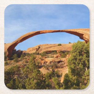 Dessous De Verre Carré Arc de paysage dans le parc national des Arches