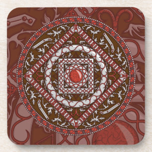 Dessous de verre Carré Aries Mandala