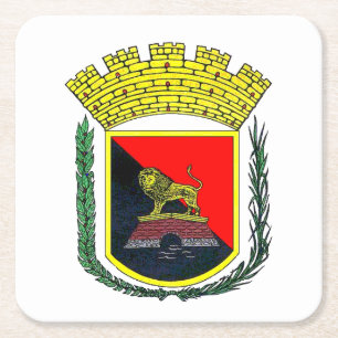 Dessous De Verre Carré Armoiries de Ponce, Porto Rico