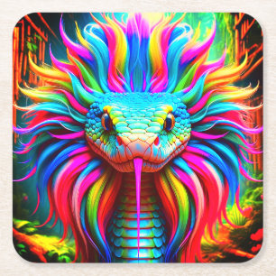 Dessous De Verre Carré Art des serpents