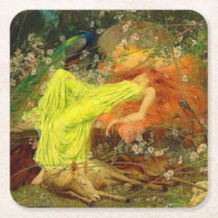 Dessous De Verre Carré Arthur Wardle, conte de fées