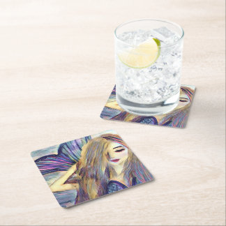 Dessous De Verre Carré Assiettes en papier personnalisées thème sirène