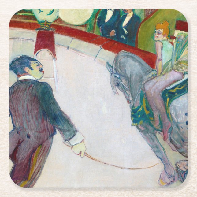 Dessous De Verre Carré Au cirque, Lautrec (Devant)