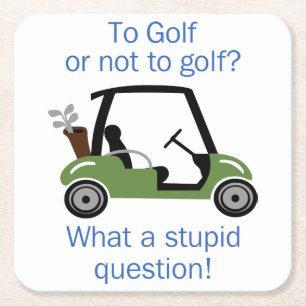 Dessous De Verre Carré Au golf ou non