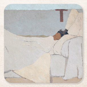 Dessous De Verre Carré Au lit, Édouard Vuillard