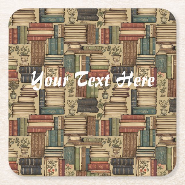 Dessous De Verre Carré Auteur de livres (Devant)