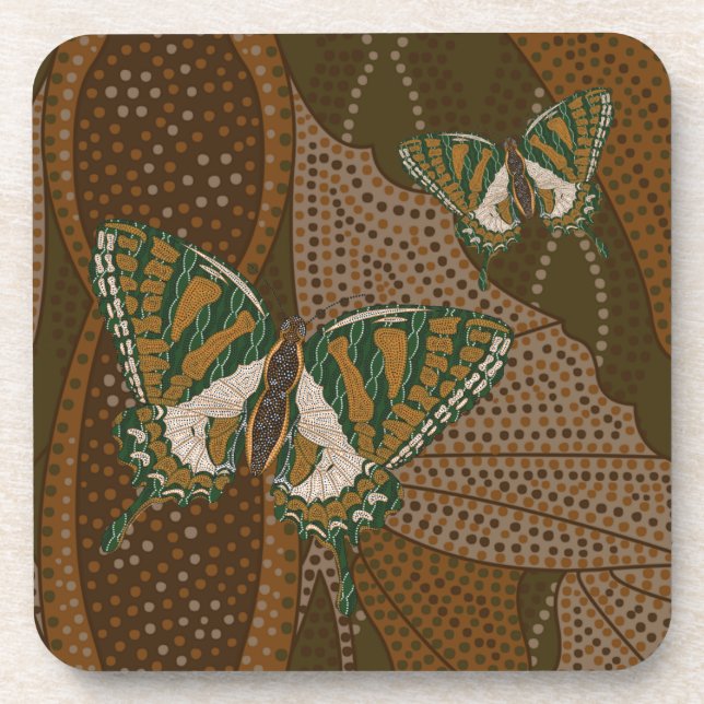 Dessous de verre Carré autochtone Swallowtail (Devant)