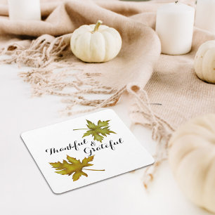 Dessous De Verre Carré Automne Feuillage d'automne Amitié Action de grâce