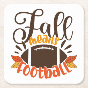 Dessous De Verre Carré Automne signifie football