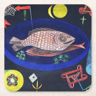 Dessous De Verre Carré Autour du poisson, Paul Klee