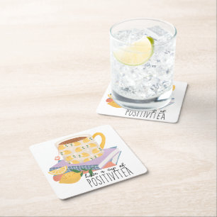 Dessous De Verre Carré Avoir Une Coupe De Positivitea Citation