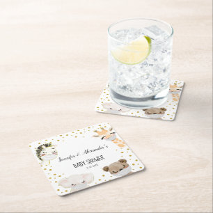 Dessous De Verre Carré Baby shower