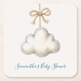 Dessous De Verre Carré Baby Shower Cloud Nine