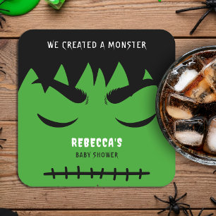 Dessous De Verre Carré Baby shower d'Halloween Frankenstein Monster