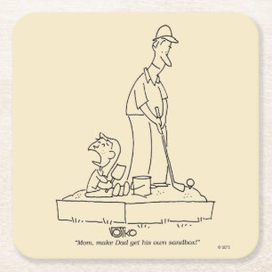 Dessous De Verre Carré Bac à sable