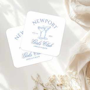 Dessous De Verre Carré Bachelorette Côtière Weekend Girl's Club