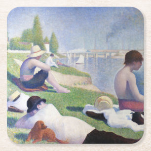 Dessous De Verre Carré Baignoires en Asnières, Seurat