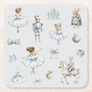Dessous De Verre Carré Ballet Nutcracker