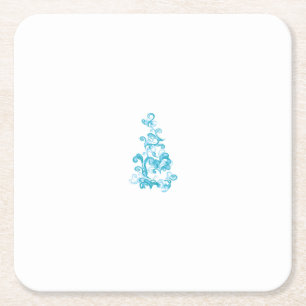 Dessous De Verre Carré Ballon bleu, médium Turquoise decorativePaper Coas